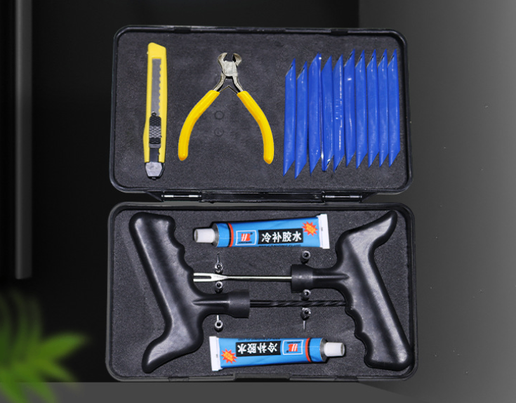Vacuum Tire Repair Artifact New Quick Repair Tool Set Minimally Invasive Tire Repair Rubber Strip Fast Motorcycle Electric Vehicle